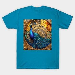 Stained Glass Peacock T-Shirt